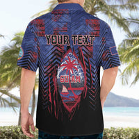Personalised Guam Hawaiian Shirt Chamorro Seal Tribal Scratch Design - Polynesian Pride