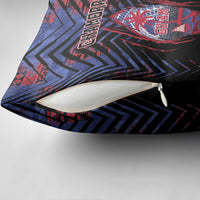 Guam Pillow Cover Chamorro Seal Tribal Scratch Design - Polynesian Pride