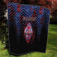 Guam Quilt Chamorro Seal Tribal Scratch Design - Polynesian Pride