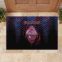 Guam Rubber Doormat Chamorro Seal Tribal Scratch Design - Polynesian Pride
