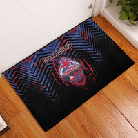 Guam Rubber Doormat Chamorro Seal Tribal Scratch Design - Polynesian Pride