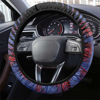 Guam Steering Wheel Cover Chamorro Seal Tribal Scratch Design DT05 - Polynesian Pride