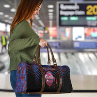 Guam Travel Bag Chamorro Seal Tribal Scratch Design - Polynesian Pride