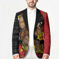 Personalised Papua New Guinea Language Week Blazer Bird Of Paradise Tribal Floral Pattern DT05 - Polynesian Pride