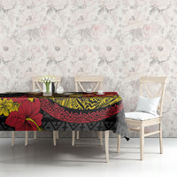 Papua New Guinea Language Week Tablecloth Bird Of Paradise Tribal Floral Pattern DT05 - Polynesian Pride