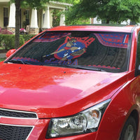 Samoa Mixed Martial Arts Auto Sun Shade Flying Knee Of Samoan - Polynesian Pride