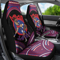 Samoa Mixed Martial Arts Car Seat Cover Flying Knee Of Samoan - Polynesian Pride