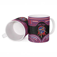 Personalised Samoa Mixed Martial Arts Ceramic Mug Flying Knee Of Samoan DT05 - Polynesian Pride