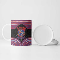 Personalised Samoa Mixed Martial Arts Ceramic Mug Flying Knee Of Samoan DT05 - Polynesian Pride
