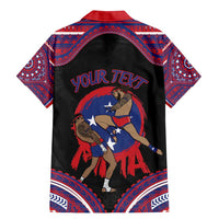 Personalised Samoa Mixed Martial Arts Family Matching Mermaid Dress and Hawaiian Shirt Flying Knee Of Samoan - Polynesian Pride