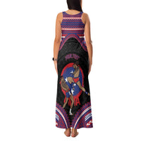 Personalised Samoa Mixed Martial Arts Family Matching Tank Maxi Dress and Hawaiian Shirt Flying Knee Of Samoan - Polynesian Pride