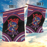 Samoa Mixed Martial Arts Garden Flag Flying Knee Of Samoan - Polynesian Pride