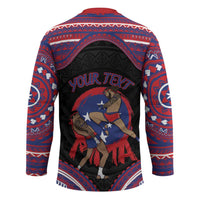 Personalised Samoa Mixed Martial Arts Hockey Jersey Flying Knee Of Samoan DT05 - Polynesian Pride