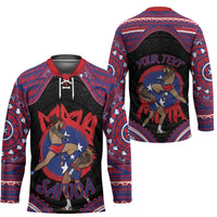 Personalised Samoa Mixed Martial Arts Hockey Jersey Flying Knee Of Samoan DT05 - Polynesian Pride