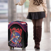 Samoa Mixed Martial Arts Luggage Cover Flying Knee Of Samoan - Polynesian Pride
