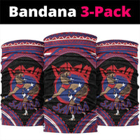 Samoa Mixed Martial Arts Neck Gaiter Flying Knee Of Samoan DT05 package One Size: 25*50cm Black - Polynesian Pride
