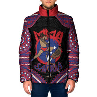 Personalised Samoa Mixed Martial Arts Padded Jacket Flying Knee Of Samoan DT05 Men Black - Polynesian Pride