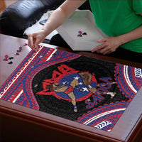 Samoa Mixed Martial Arts Puzzle Flying Knee Of Samoan DT05 - Polynesian Pride
