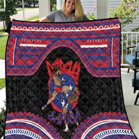 Samoa Mixed Martial Arts Quilt Flying Knee Of Samoan - Polynesian Pride