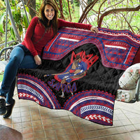 Samoa Mixed Martial Arts Quilt Flying Knee Of Samoan - Polynesian Pride