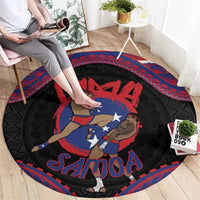 Samoa Mixed Martial Arts Round Carpet Flying Knee Of Samoan DT05 - Polynesian Pride