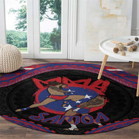 Samoa Mixed Martial Arts Round Carpet Flying Knee Of Samoan DT05 - Polynesian Pride
