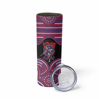 Personalised Samoa Mixed Martial Arts Skinny Tumbler Flying Knee Of Samoan DT05 - Polynesian Pride