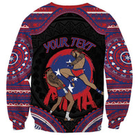 Personalised Samoa Mixed Martial Arts Sweatshirt Flying Knee Of Samoan DT05 - Polynesian Pride