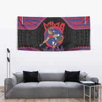 Samoa Mixed Martial Arts Tapestry Flying Knee Of Samoan DT05 - Polynesian Pride