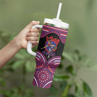 Personalised Samoa Mixed Martial Arts Tumbler With Handle Flying Knee Of Samoan - Polynesian Pride