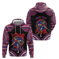 Personalised Samoa Mixed Martial Arts Zip Hoodie Flying Knee Of Samoan DT05 - Polynesian Pride