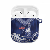 Samoa Rugby AirPods Case Pacific Warrior Glory DT05 Navy - Polynesian Pride