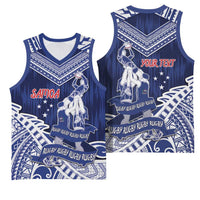 Personalised Samoa Rugby Basketball Jersey Pacific Warrior Glory - Polynesian Pride