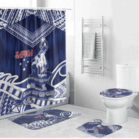Samoa Rugby Bathroom Set Pacific Warrior Glory - Polynesian Pride