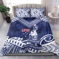 Samoa Rugby Bedding Set Pacific Warrior Glory - Polynesian Pride