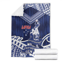 Samoa Rugby Blanket Pacific Warrior Glory - Polynesian Pride