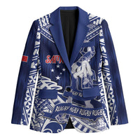 Personalised Samoa Rugby Blazer Pacific Warrior Glory - Polynesian Pride