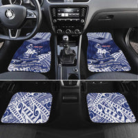 Personalised Samoa Rugby Car Mats Pacific Warrior Glory - Polynesian Pride