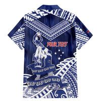 Personalised Samoa Rugby Family Matching Mermaid Dress and Hawaiian Shirt Pacific Warrior Glory - Polynesian Pride