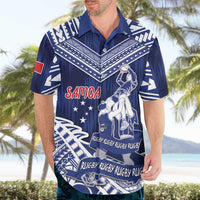 Personalised Samoa Rugby Hawaiian Shirt Pacific Warrior Glory - Polynesian Pride