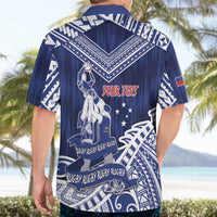 Personalised Samoa Rugby Hawaiian Shirt Pacific Warrior Glory - Polynesian Pride