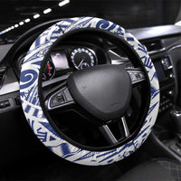 Samoa Rugby Steering Wheel Cover Pacific Warrior Glory - Polynesian Pride
