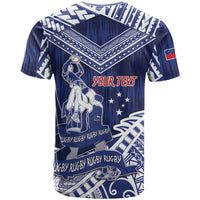 Personalised Samoa Rugby T Shirt Pacific Warrior Glory - Polynesian Pride