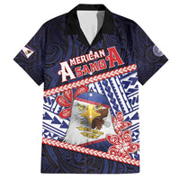 Personalized American Samoa Family Matching Off Shoulder Maxi Dress and Hawaiian Shirt Bald Eagle With Polynesian Pattern - Polynesian Pride