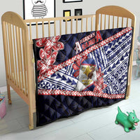 American Samoa Quilt Bald Eagle With Polynesian Pattern - Polynesian Pride