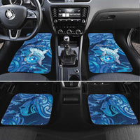 Northern Mariana Islands Car Mats Galaxy Polynesian Shark Tattoo - Polynesian Pride