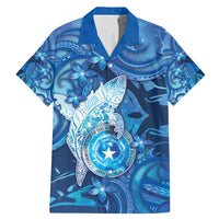 Personalised Northern Mariana Islands Family Matching Mermaid Dress and Hawaiian Shirt Galaxy Polynesian Shark Tattoo - Polynesian Pride