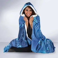 Northern Mariana Islands Hooded Blanket Galaxy Polynesian Shark Tattoo - Polynesian Pride