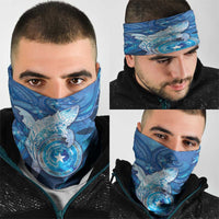Northern Mariana Islands Neck Gaiter Galaxy Polynesian Shark Tattoo DT05