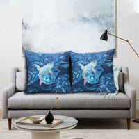 Northern Mariana Islands Pillow Cover Galaxy Polynesian Shark Tattoo - Polynesian Pride